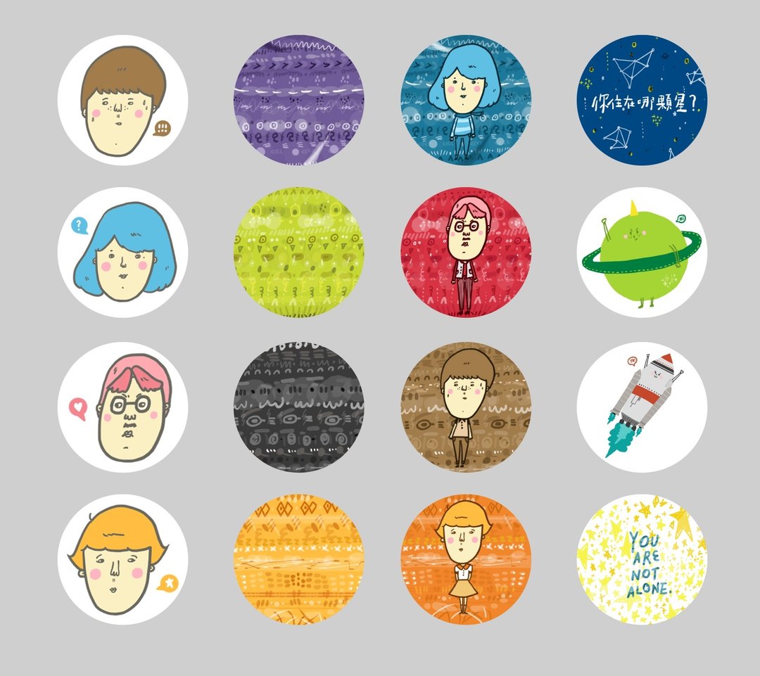 行星系列(全套) /Magai's sticker - 贴纸 - 纸 多色