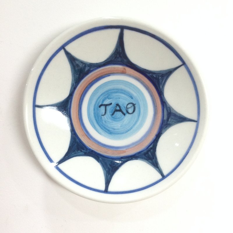 彩色船眼-兰屿手绘小碟 - 浅碟/小碟子 - 瓷 蓝色