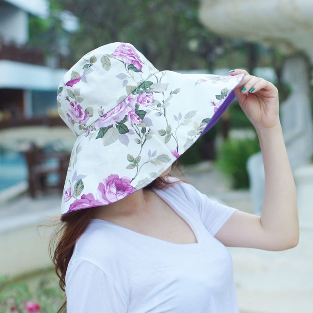 Purple Caroline 淑女帽-英国玫瑰版1 - 帽子 - 其他材质 紫色