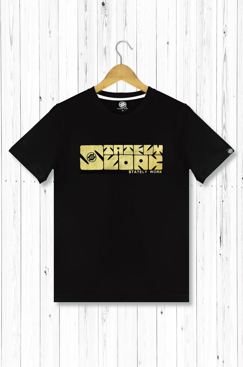 STATELYWORK 经典LOGO T-男短T恤 - 男装上衣/T 恤 - 棉．麻 