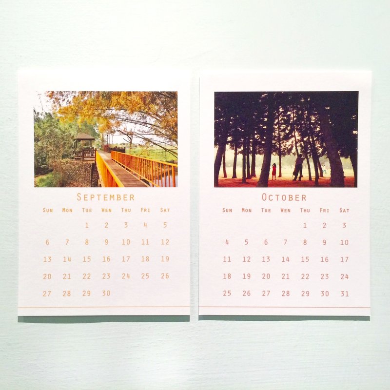2015/0910 九月十月月历卡 - 卡片/明信片 - 纸 