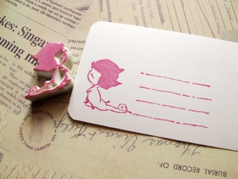 Apu手工章 Sherlock 神探夏洛克 福尔摩斯 Q版卷福印章 C款 - 印章/印台 - 橡胶 