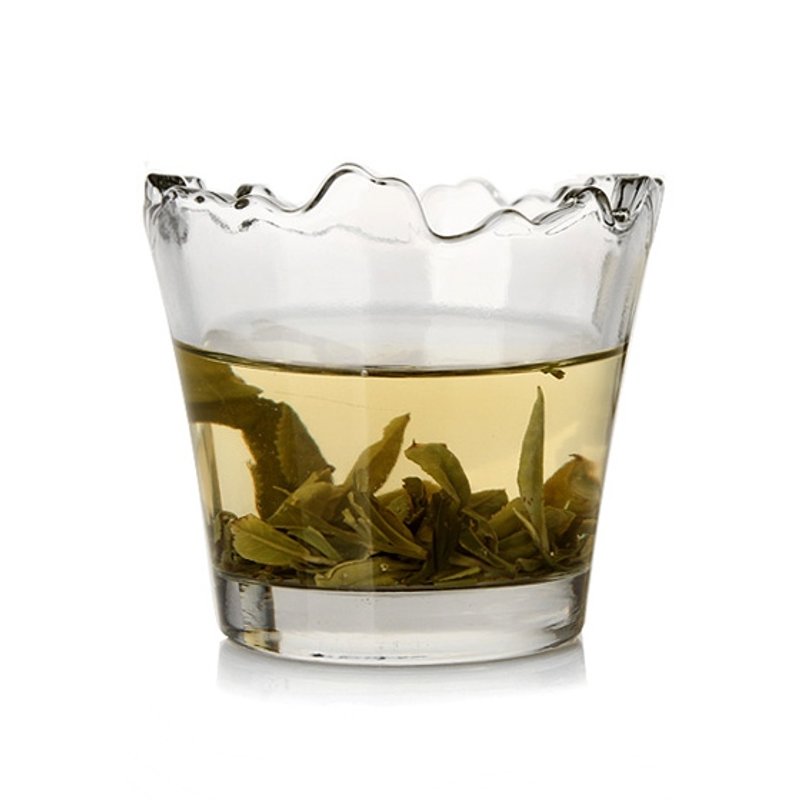 175cc【有山水茶杯】山水云顶烈酒杯 裂口威士忌杯 刻字杯 - 酒杯/酒器 - 玻璃 咖啡色