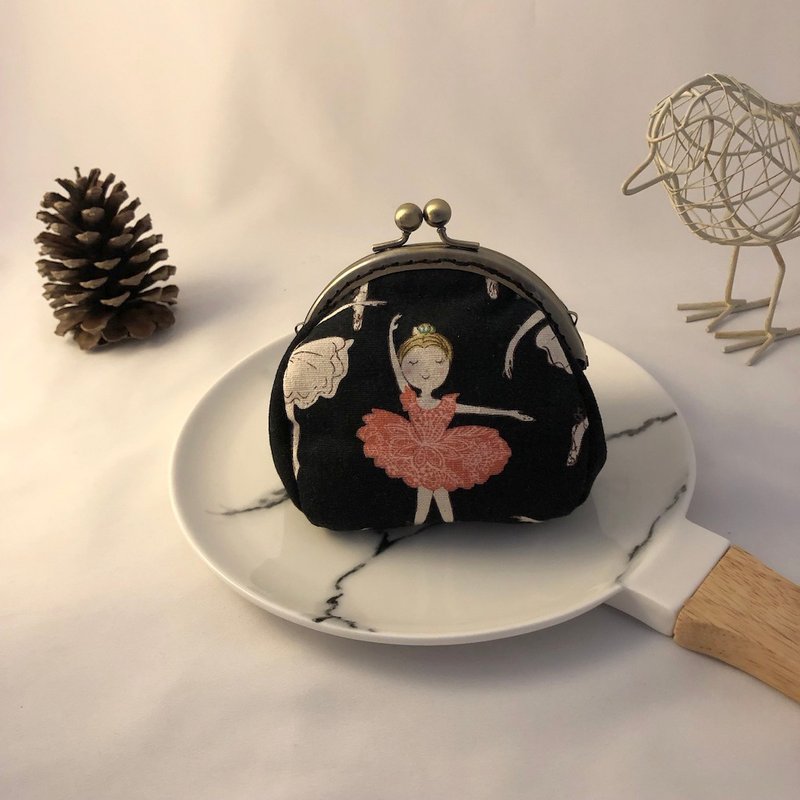 芭蕾女孩口金零钱包 - 零钱包 - 其他材质 黑色