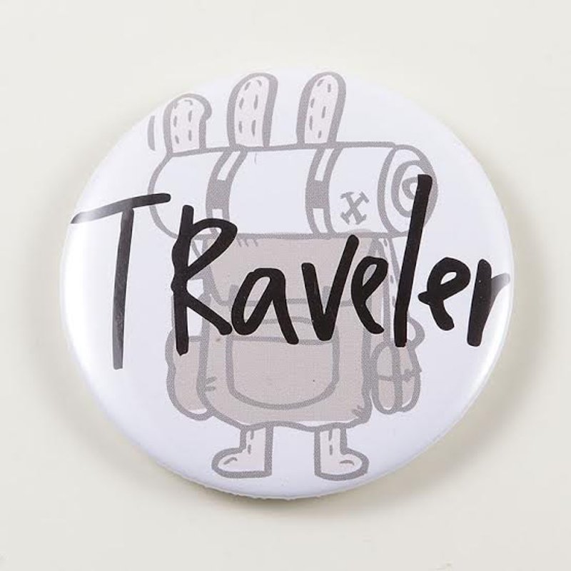 《Foufou》胸章Pins(58mm) - Traveler - 胸针 - 塑料 多色