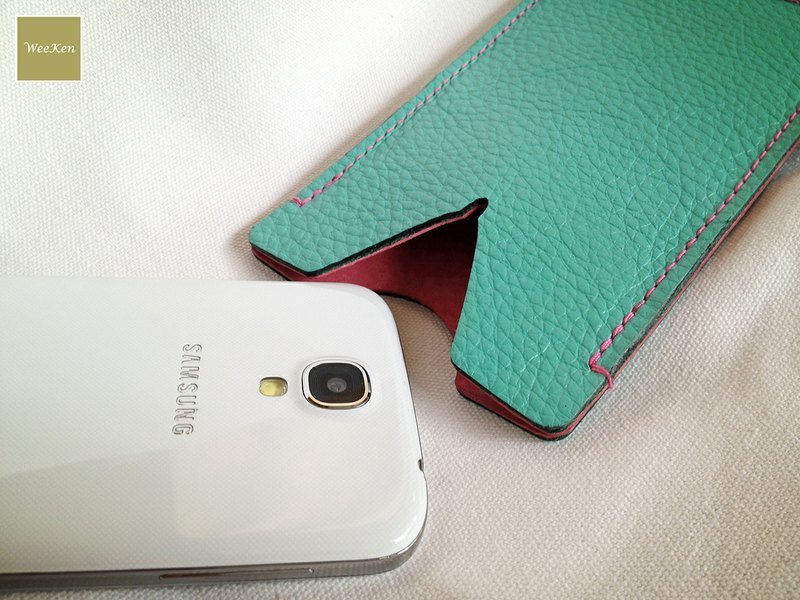 [ WeeKen 维肯生活 ] Tiffany Blue 蒂芬妮蓝 手工真皮手机保护套 - 其他 - 真皮 绿色