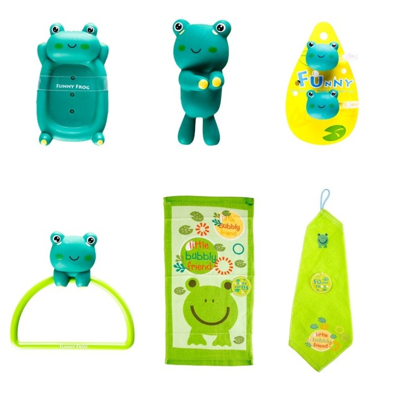 小蛙家族(卫浴小物组) - 其他 - 塑料 