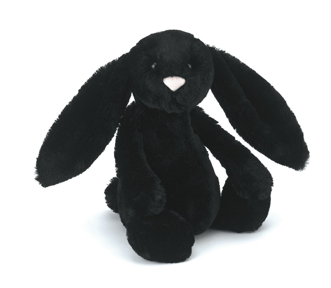 Jellycat Bashful Treacle Bunny 兔 31cm - 玩偶/公仔 - 棉 黑色