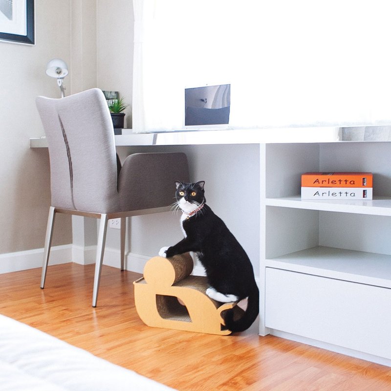 9lifers - Mouse (SizeS) scratching pad - 玩具 - 纸 咖啡色