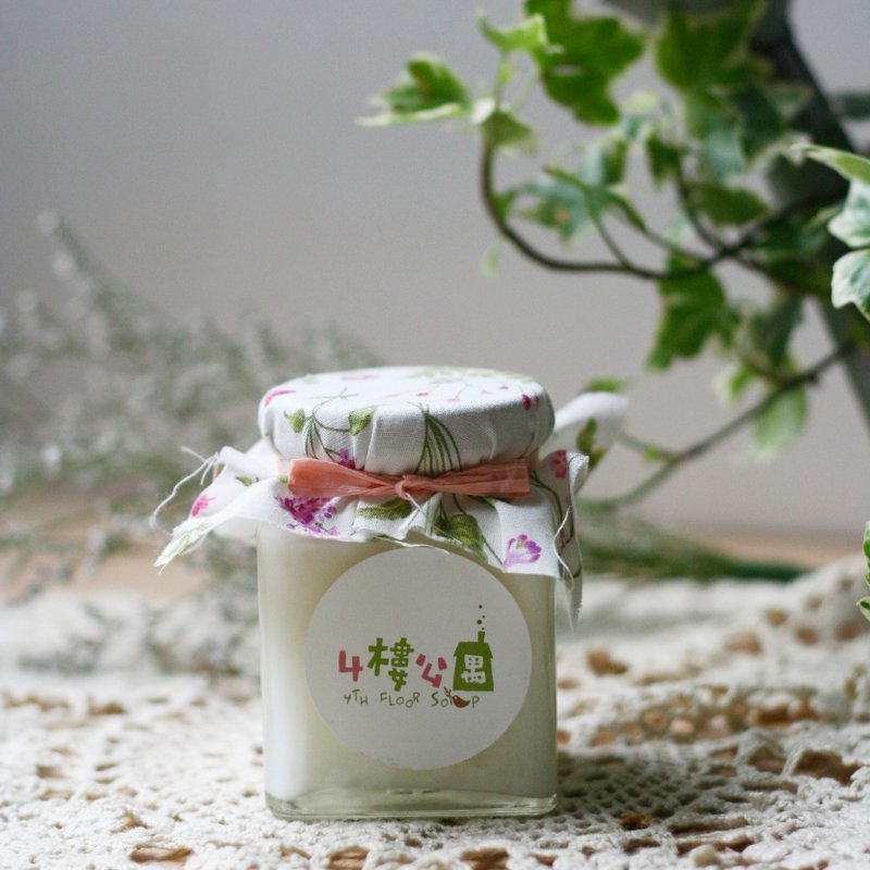 4楼公寓． 初夏限量版．大豆蜡精油蜡烛【花园里散散步】复芳精油．情人节礼物．婚礼小物．生日礼物．捧花礼．姐妹礼．伴娘礼 - 蜡烛/烛台 - 植物．花 粉红色