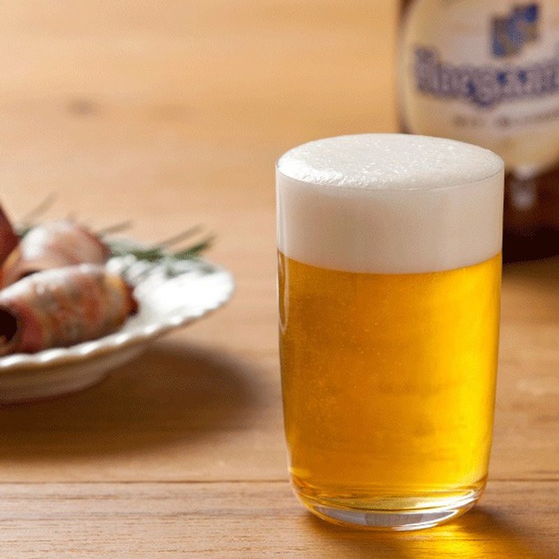 245cc【MSA日本石冢硝子啤酒杯】日本aderia精工啤酒杯 酒杯雕刻 クラフトビアグラス爽快 - 酒杯/酒器 - 玻璃 黄色