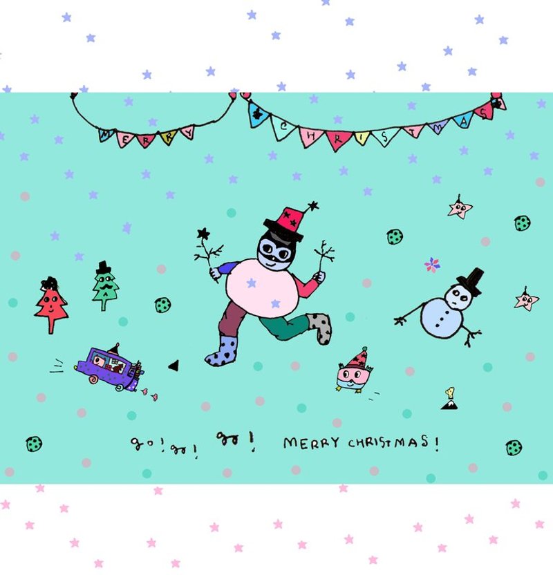 Halo！Christmas---大家都赶着去过节 ★ 圣诞卡片（8色）明信片任四张免运费：） - 卡片/明信片 - 纸 多色