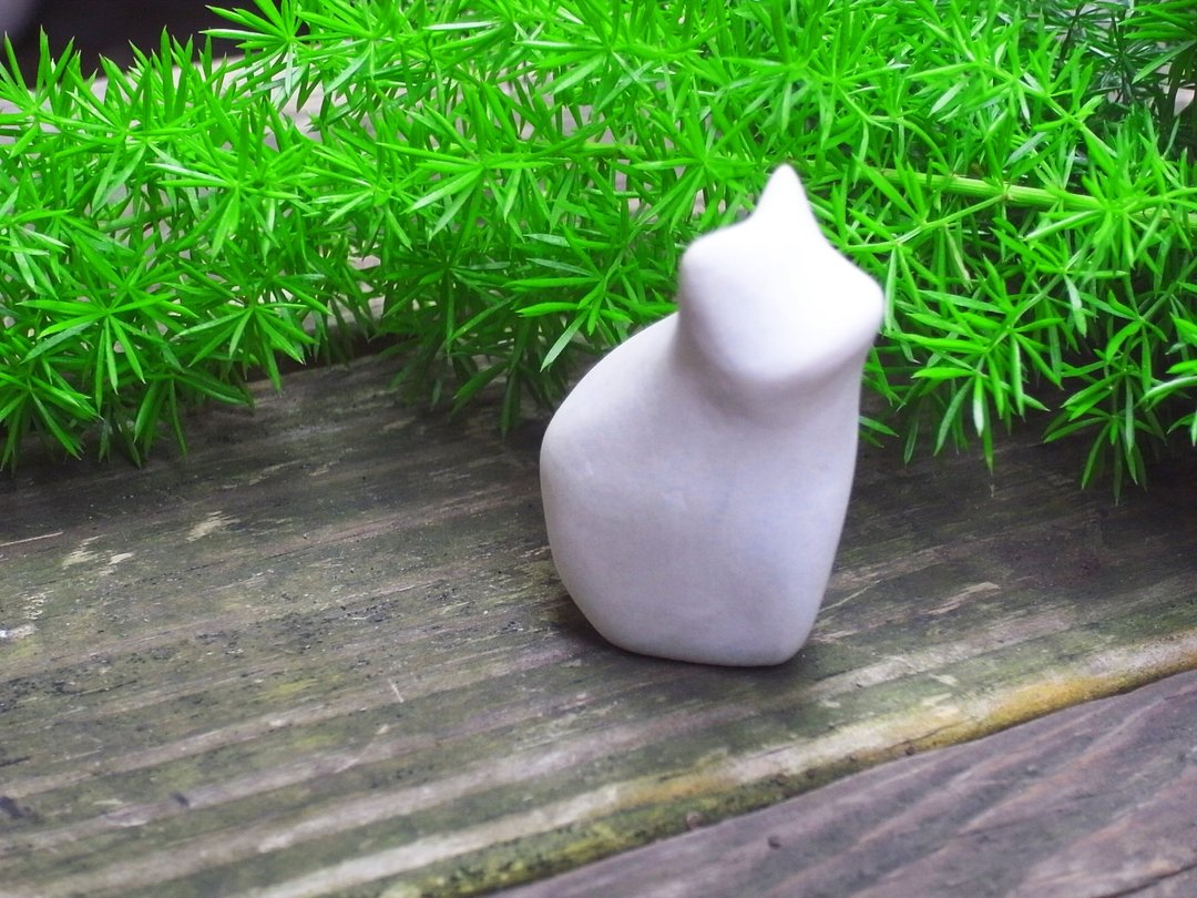 抬头猫 - 花瓶/陶器 - 其他材质 白色