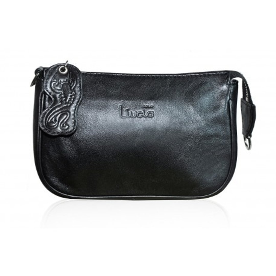 LUCY MATTE BLACK LEATHER BAG - 其他 - 真皮 黑色