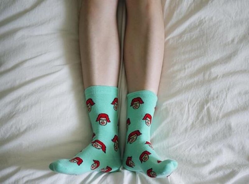 YIZISTORE原创全棉个性时尚长袜男女百搭印花潮袜 - 袜子 - 其他材质 多色