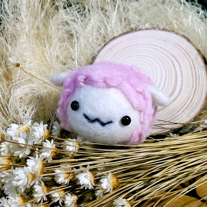 WhizzzPace - 羊毛毡羊咩咩 摆设(可要求加工成吊饰) - 项链 - 羊毛 