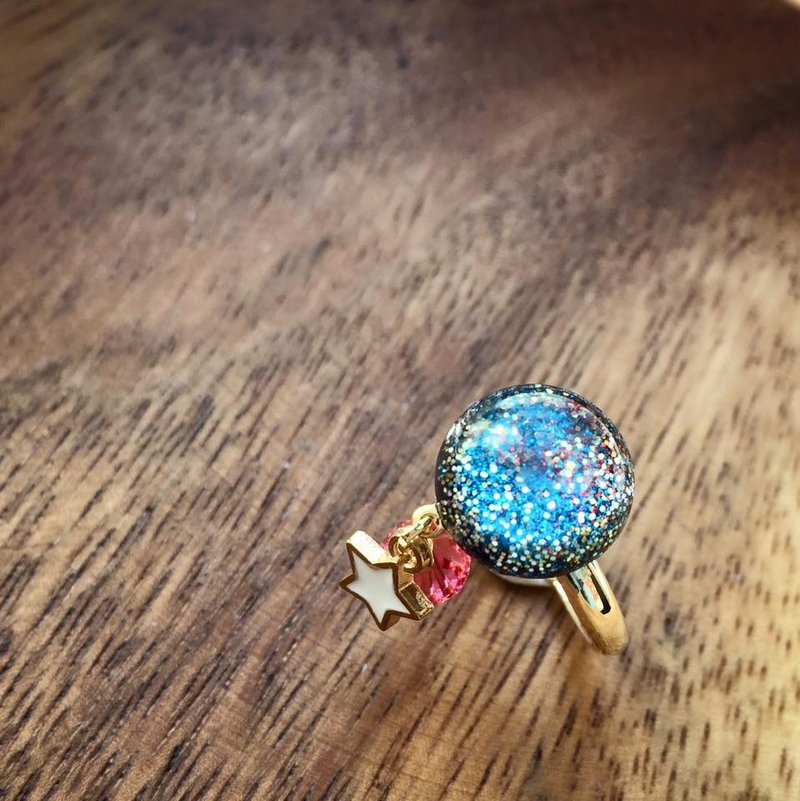 星球流星雨戒指 - 戒指 - 纸 