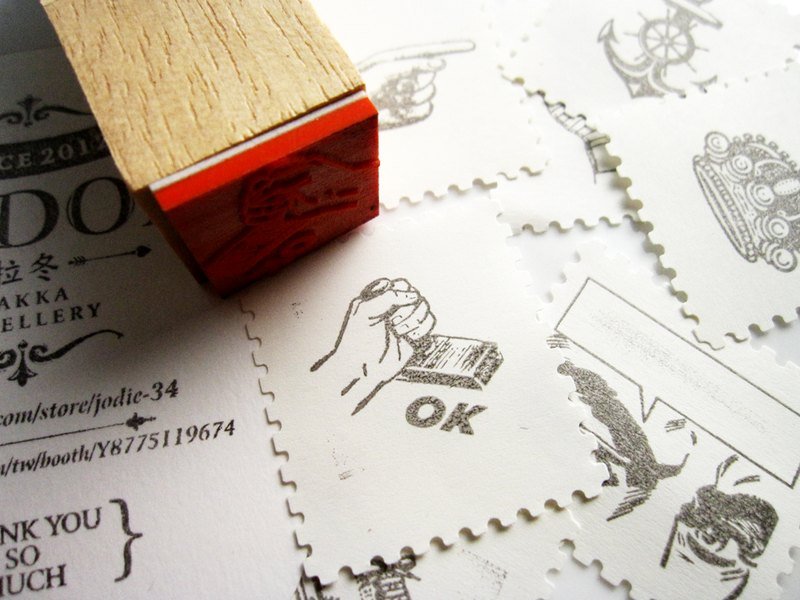 { La Don } OK!  橡皮章   出清! 售完不再贩售! - 其他 - 木头 咖啡色