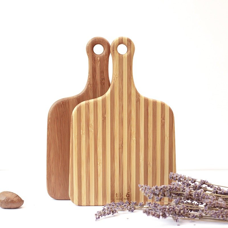 胃口大开的餐板_把手款_Small｜面包切板｜小家庭砧板｜隔热垫｜美食摆盘｜台湾制作｜独一无二｜ - 厨房用具 - 竹 咖啡色