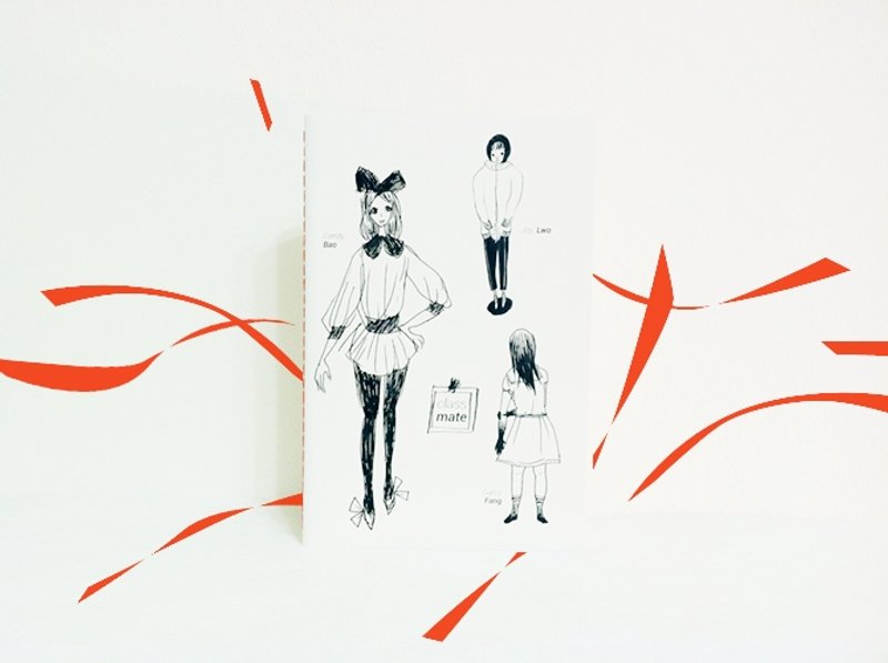 Classmate 夕阳橘 │ 手工限量 线装空白笔记本 - 笔记本/手帐 - 纸 橘色