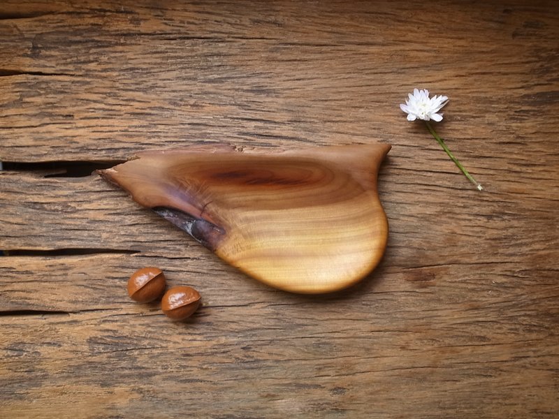 坚定的接纳 - 乌心石鸟型盘 - 浅碟/小碟子 - 木头 咖啡色