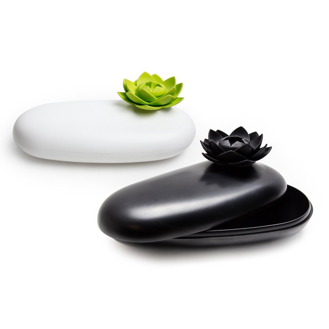24H 快速出货 | 【特价】QUALY 石上莲花 - 置物盒 - 铅笔盒/笔袋 - 塑料 