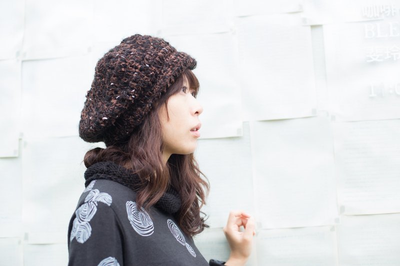 手钩毛线帽 - 帽子 - 其他材质 