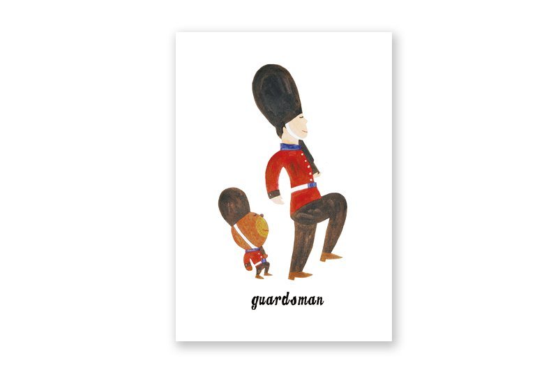 【 London A - Z 】明信片 - 大头兵 - 卡片/明信片 - 纸 白色