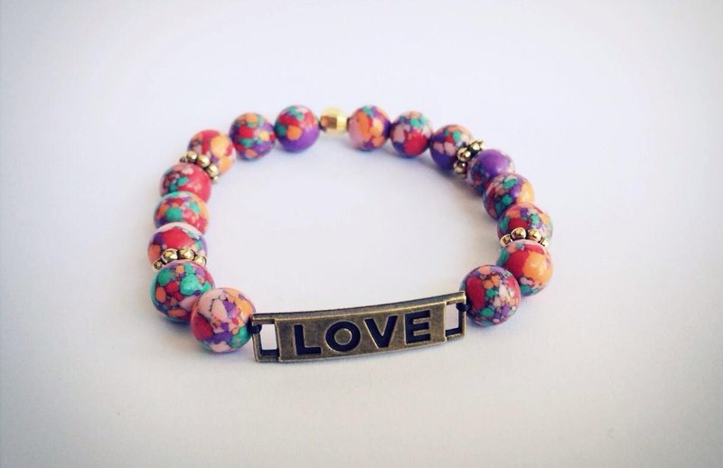 LOVE彩色松石 - 手链/手环 - 其他材质 多色