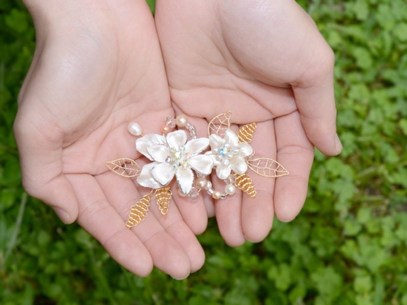 花朵系列二 ---001//新娘饰品//头饰//发饰 - 发饰 - 其他材质 