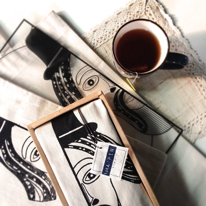 Ma'pin - TWINS / 白色 - 侧背包/斜挎包 - 棉．麻 白色