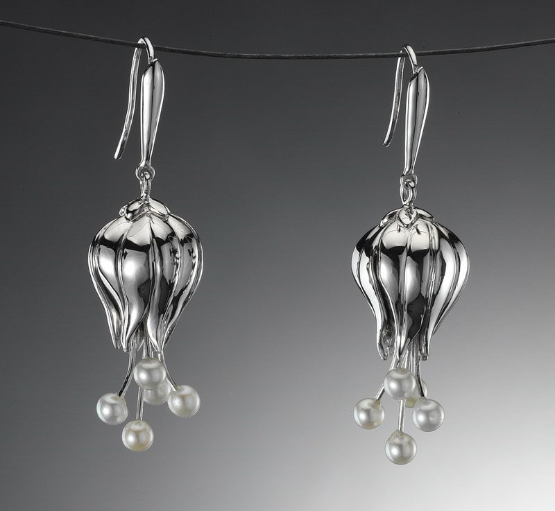 share&give 十二花神系列 - 都是你(龙吐珠)《耳饰》 - 耳环/耳夹 - 其他金属 灰色