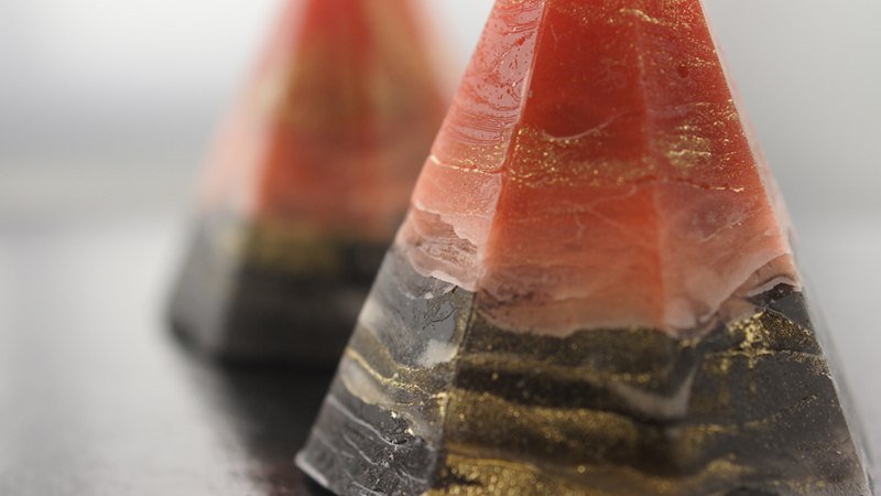 小山金箔蜡烛 ▲ 火山 - 蜡烛/烛台 - 蜡 红色