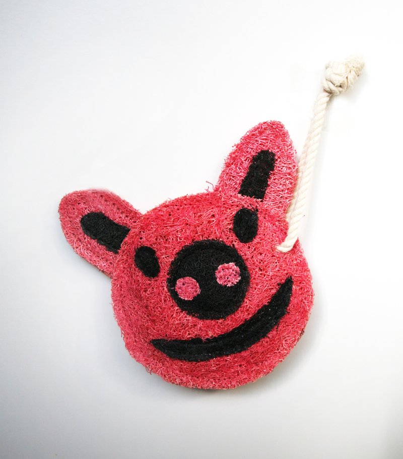 洗刷刷-欢乐沐浴菜瓜布-粉红猪 - 其他 - 植物．花 粉红色