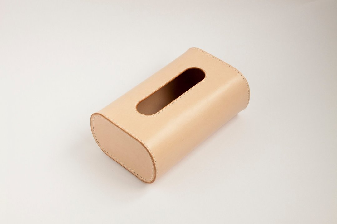 Housewarming Tissue Box 面纸盒 - 纸巾盒 - 真皮 金色
