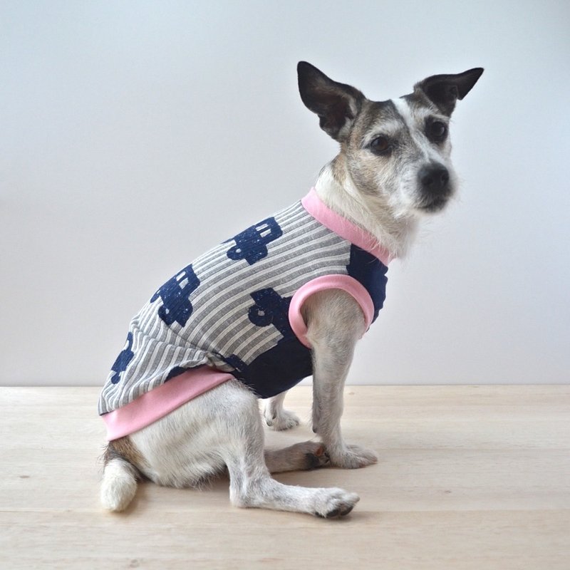 Anti-Mosquito Dog Clothes "Cars" LL - 衣/帽 - 其他材质 蓝色