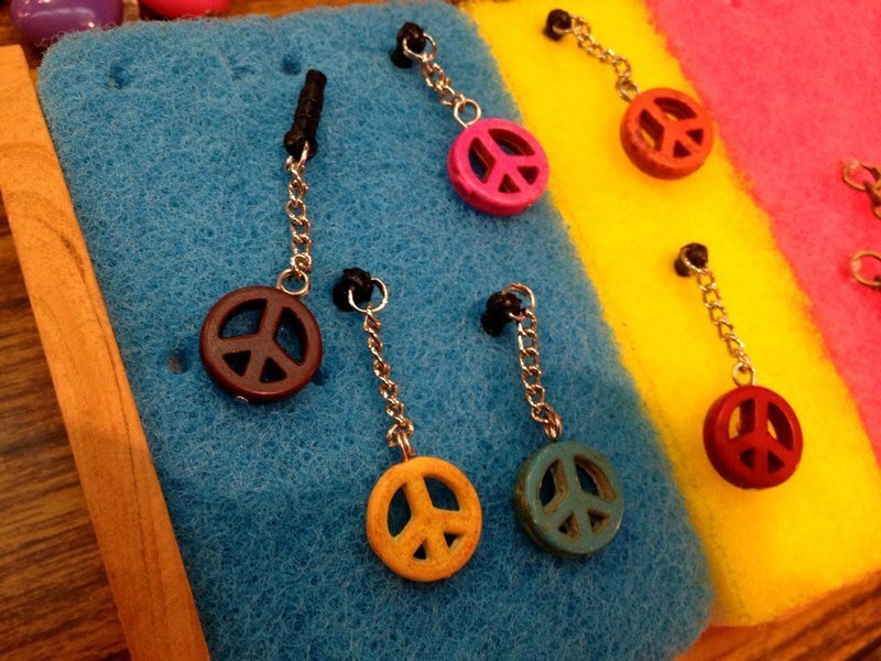 RABBIT LULU 和平符号 防尘塞 上下耳机孔皆适用 - 耳机 - 其他材质 多色