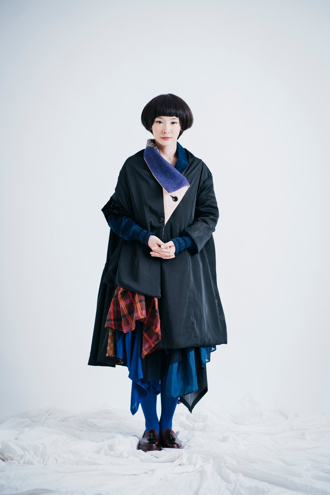 moi non plus 浅海珊瑚解构大衣 - 可双面穿着 - 女装休闲/机能外套 - 聚酯纤维 多色