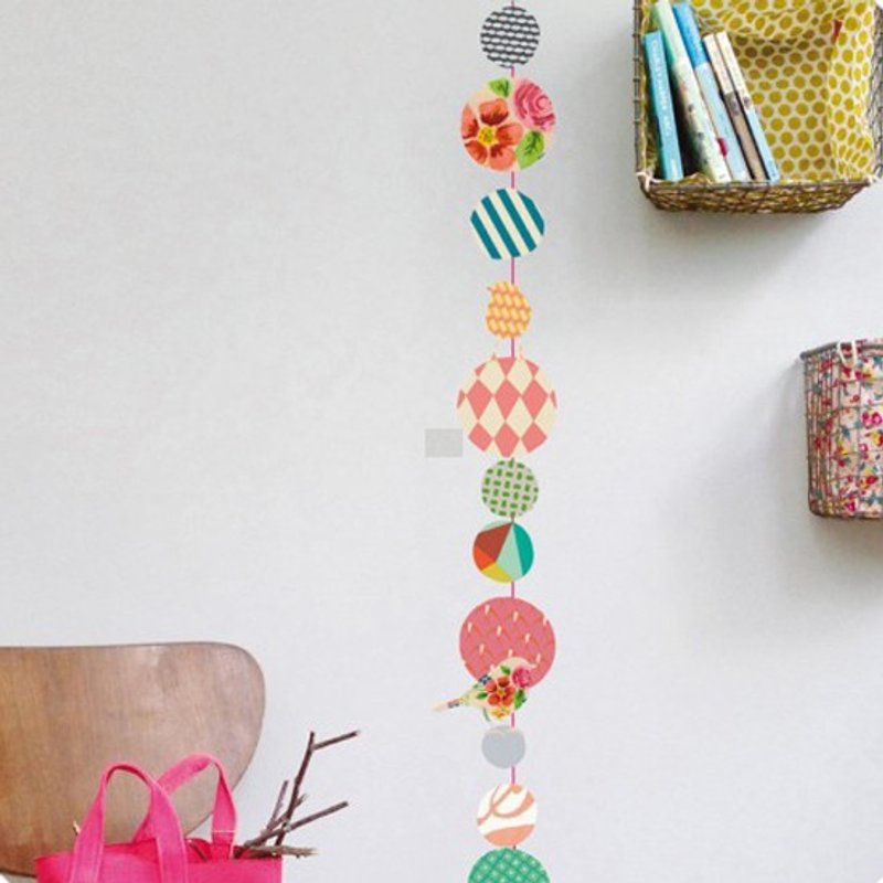 Sweet Deco. - 缤纷串珠 <MIMI' lou 法国童趣壁贴/贴纸> - 墙贴/壁贴 - 纸 多色