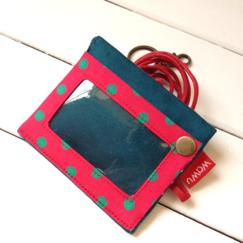 三用证件零钱套 (蓝莓果) 接单生产* - 证件套/卡套 - 棉．麻 蓝色