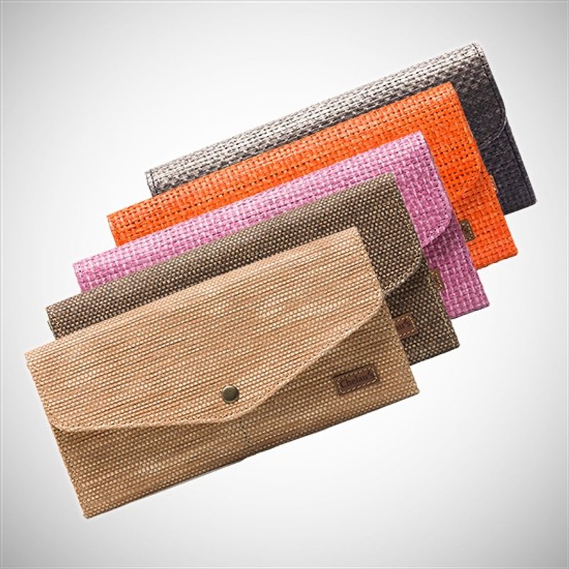 【刚好 x 阙佬】素雅时尚纸纤长夹 - 皮夹/钱包 - 纸 黄色