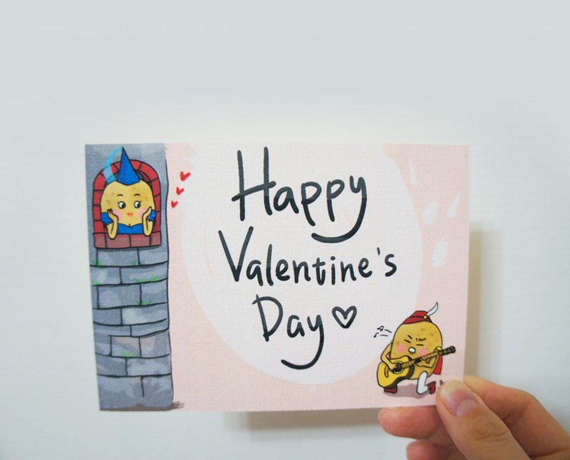 马铃薯情人节 明信片 - 卡片/明信片 - 纸 粉红色