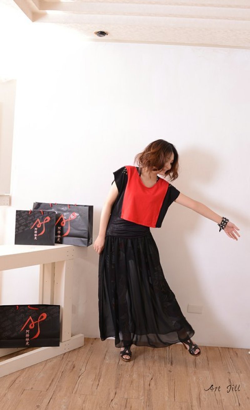 阿特姬儿-文青系个性套装三件组 - 其他 - 其他材质 红色