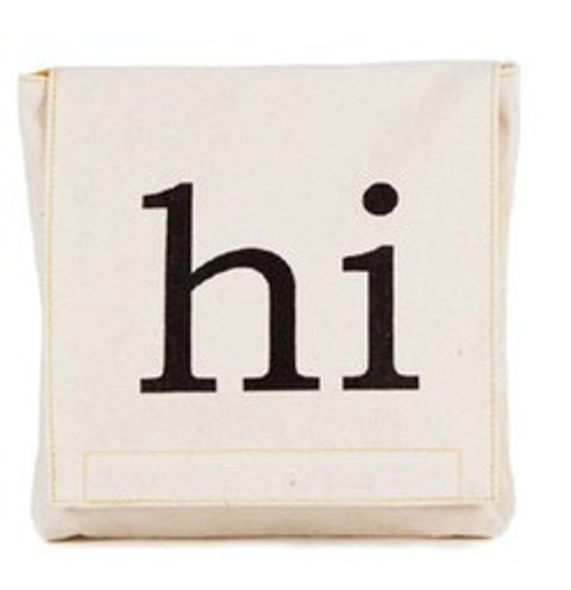 [化妆包/收纳包] fluf 有机棉小物袋--hi - 化妆包/杂物包 - 棉．麻 白色