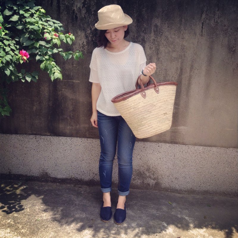 Espadrilles法国草编鞋(西班牙蓝) - 女款休闲鞋 - 其他材质 蓝色