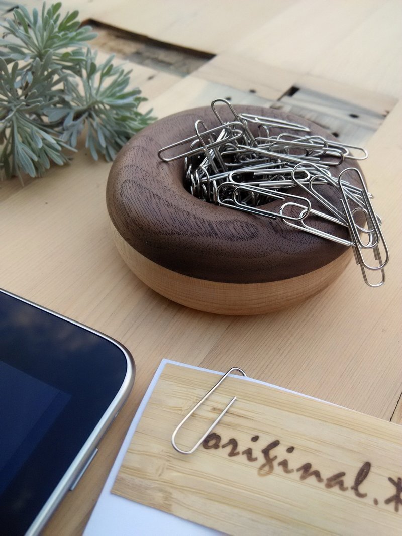 original.木_ 工作桌好伙伴_回蚊针/燕尾夹收纳/磁吸甜甜圈 - 其他 - 木头 