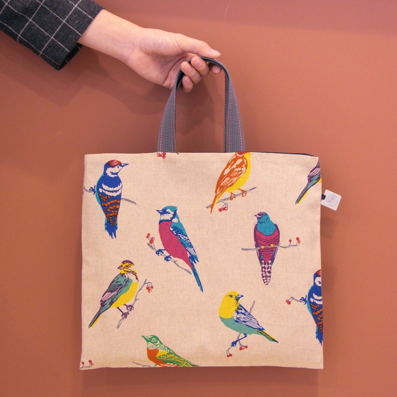 浓眉・米茑羽包・上班族轻手提 - 手提包/手提袋 - 棉．麻 卡其色