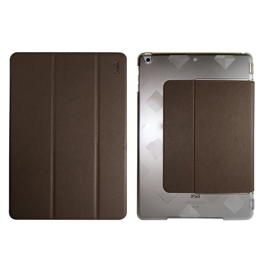福利品特卖 Optima iPad 2018/17/Air 1 丹宁纹平板保护壳 咖啡 - 平板/电脑保护壳 - 人造皮革 咖啡色