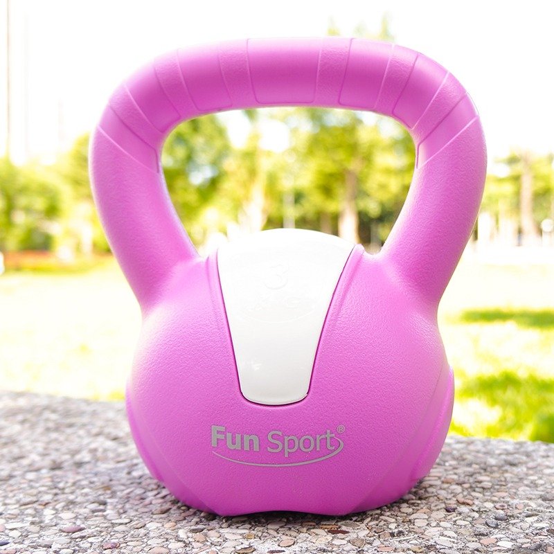 Fun Sport 3公斤 壶铃kettlebell (粉红) - 运动/健身用品 - 塑料 粉红色