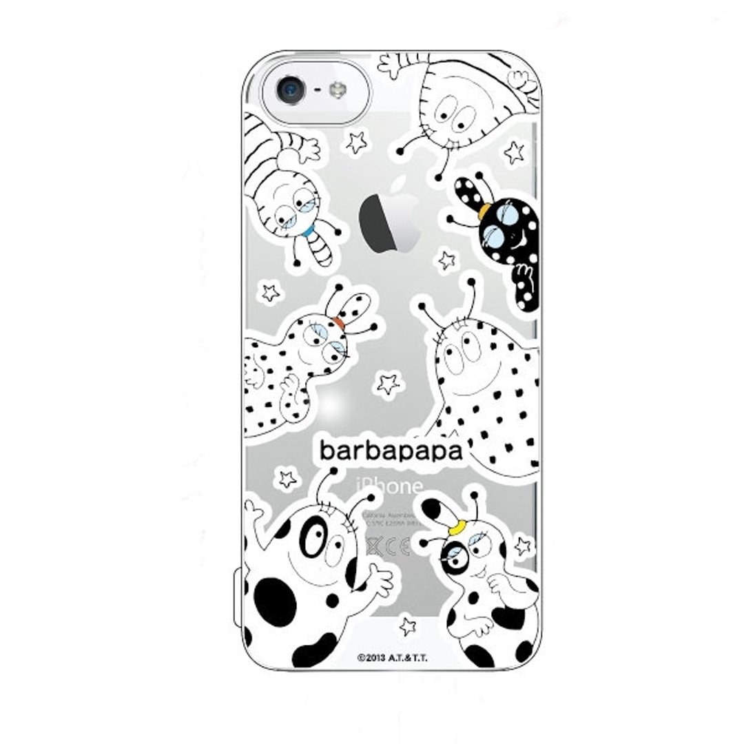 女孩寓所 ::法国(barbapapa)泡泡先生x iphone 5/5s 透明手机壳-泡泡家族 - 其他 - 塑料 白色